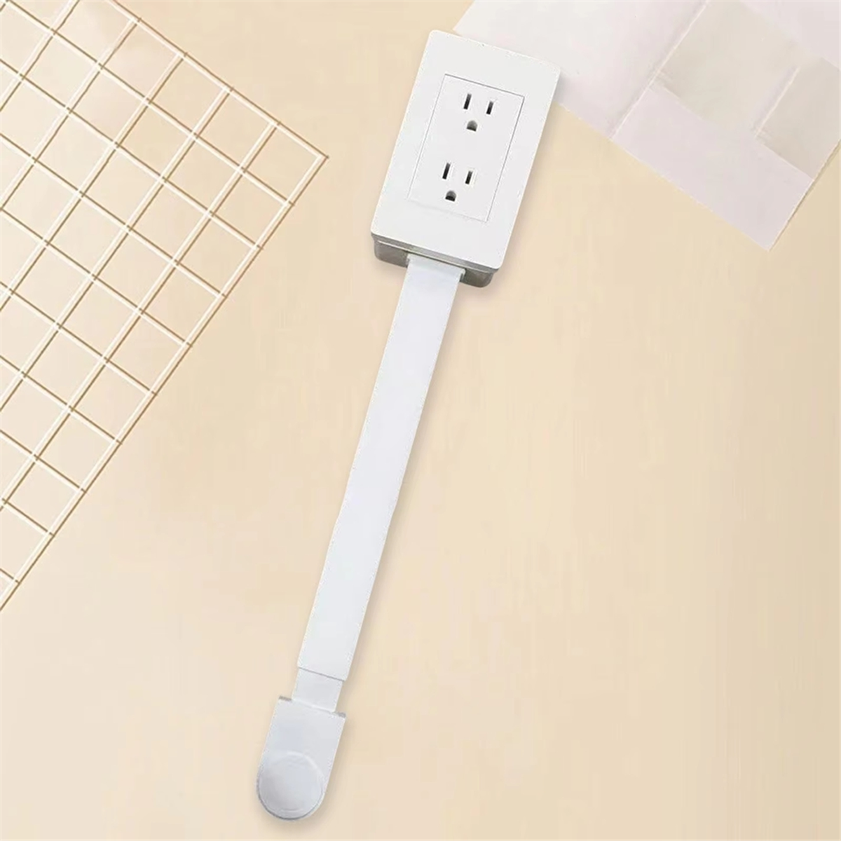 180° Rotating Power Socket Outlet Extender with TWO AC Outlets and USB-C USB-A Ports, Phone Holder & Flat Plug