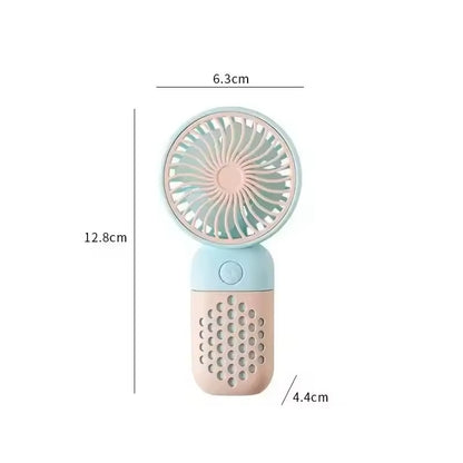 Cute USB Mini Portable USB Rechargeable Handheld Fan for Travel, Camping, or School